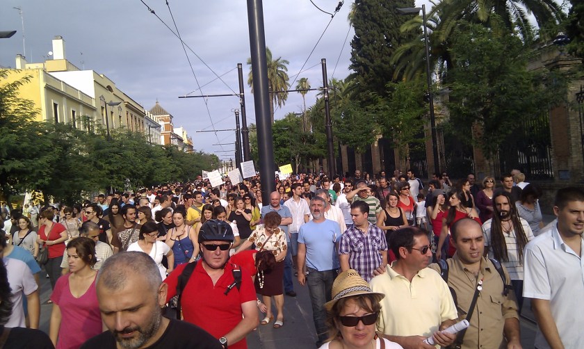 #spanishrevolution in sevilla am 20110529 - foto: maria amancay jenny colombo #spanishrevolution in sevilla am 20110529 - foto: maria amancay jenny colombo