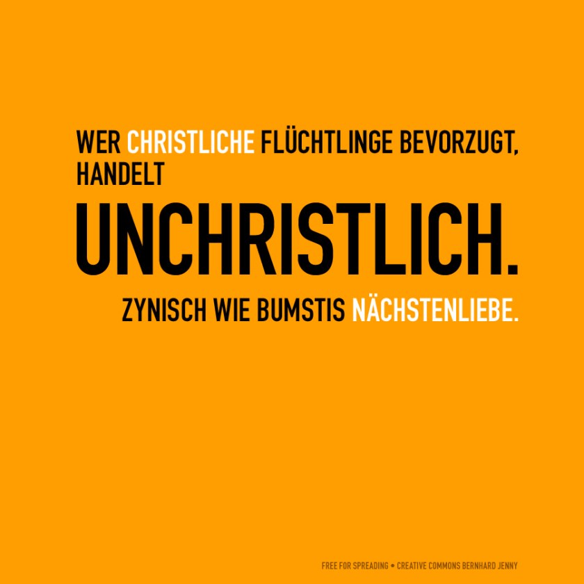 unchristlich by bernhard jenny (creative commons)