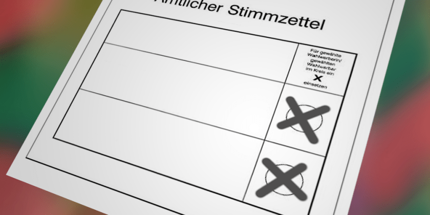 stimmzettel mit stimmensplitting grafik bernhard jenny