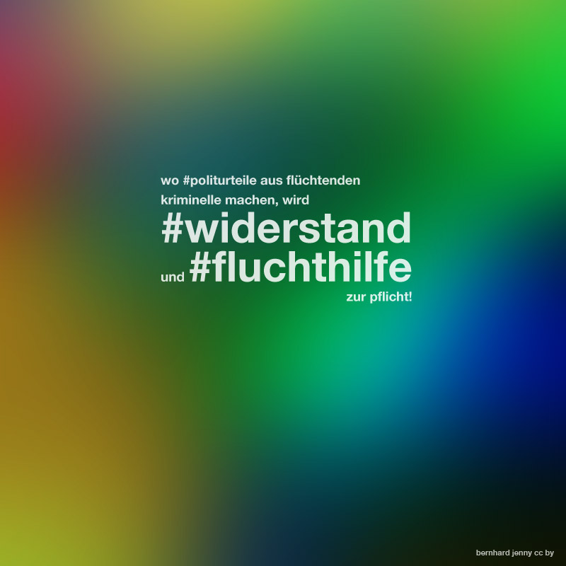 #fluchthilfeprozess (aus traurigem&nbsp;anlass)