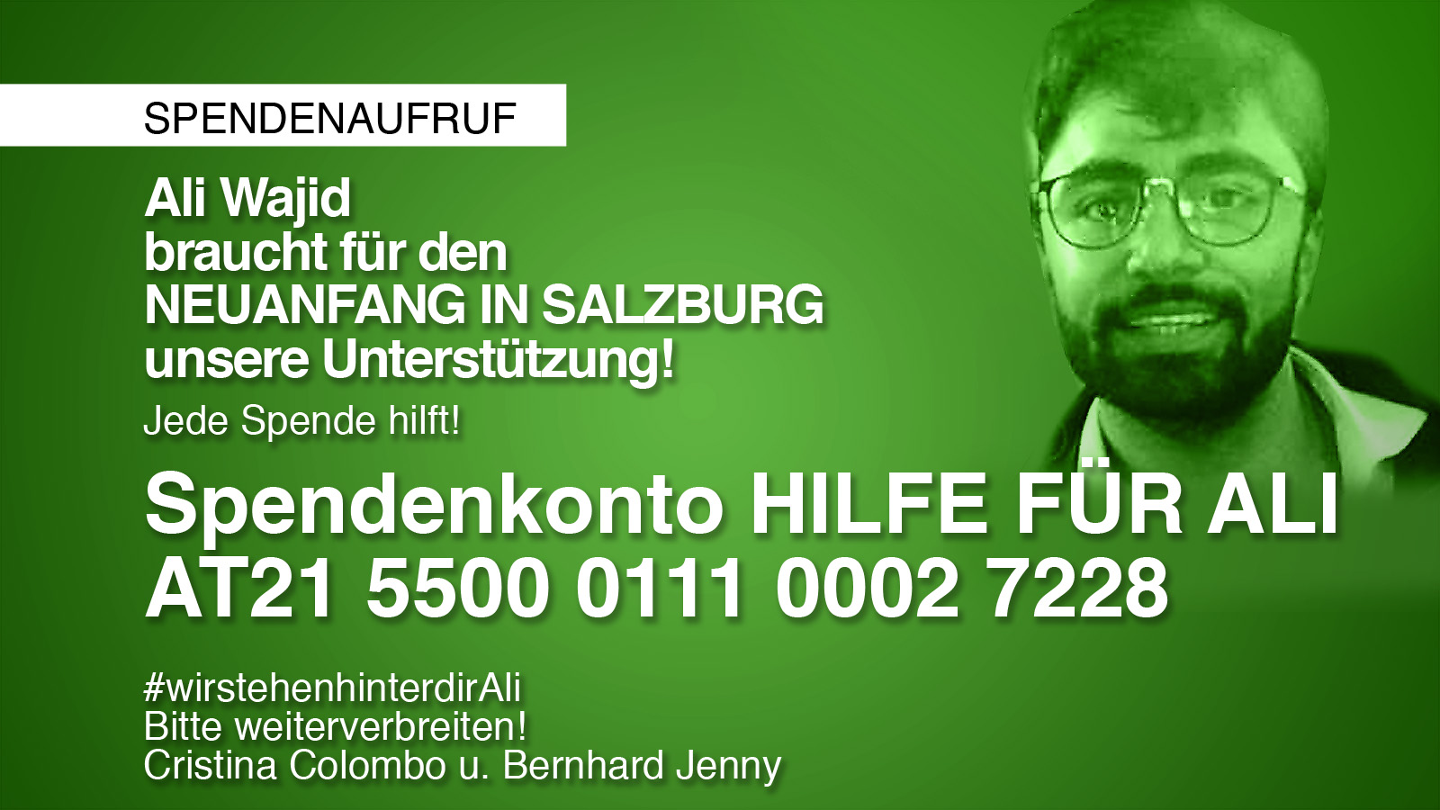 aufruf spenden ali wajid HERBST