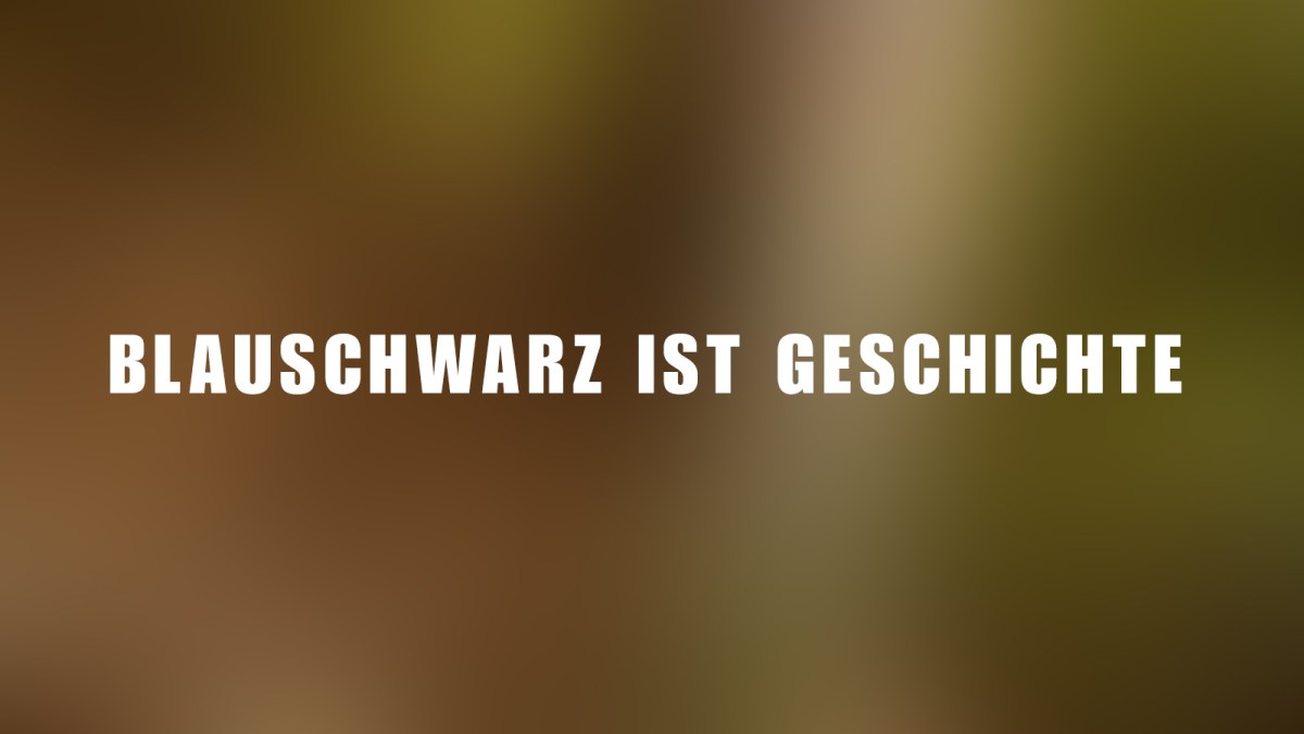 blauschwarze koalitionsverhandlungen sind&nbsp;geschichte.